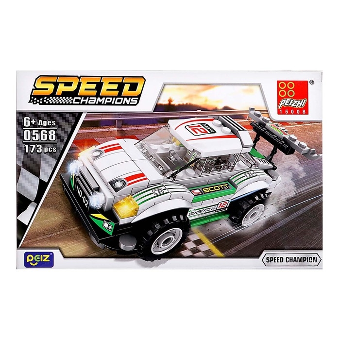 Конструктор Гонка «Тачка», 173 детали Конструктор Гонка «Тачка», 173 детали