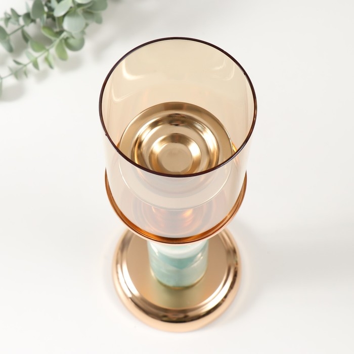 Подсвечник металл на 1 свечу d=8 см Подсвечник металл на 1 свечу d=8 см "Валери" 12х12х33,5 см