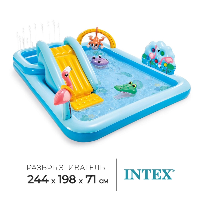 Игровой центр &laquo;Приключения в джунглях&raquo;, 244 х 198 х 71 см, от 2 лет, 57161NP INTEX