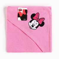 Полотенце уголок махровое &laquo;Минни Маус&raquo;, 75 х 75 см, 100% хлопок