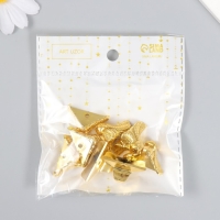 Уголок (ножка) для шкатулки пластик "Рептилия" золото набор 8 шт C003 2х1,8 см Уголок (ножка) для шкатулки пластик "Рептилия" золото набор 8 шт C003 2х1,8 см