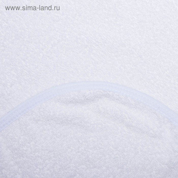 Полотенце-уголок для крещения с вышивкой, размер 100х100см, цвет белый, К40/1