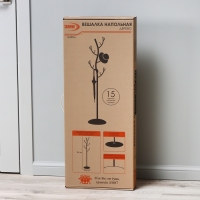 Вешалка напольная &laquo;Дерево&raquo;, 38&times;37,5&times;181 см, цвет медный антик