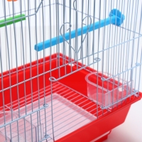 Клетка для птиц укомплектованная Bd-1/4f, 30 х 23 х 39 см, красная Клетка для птиц укомплектованная Bd-1/4f, 30 х 23 х 39 см, красная