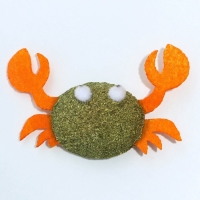 Игрушка для кошек &laquo;Краб&raquo; из кошачьей мяты, 4 х 5 см