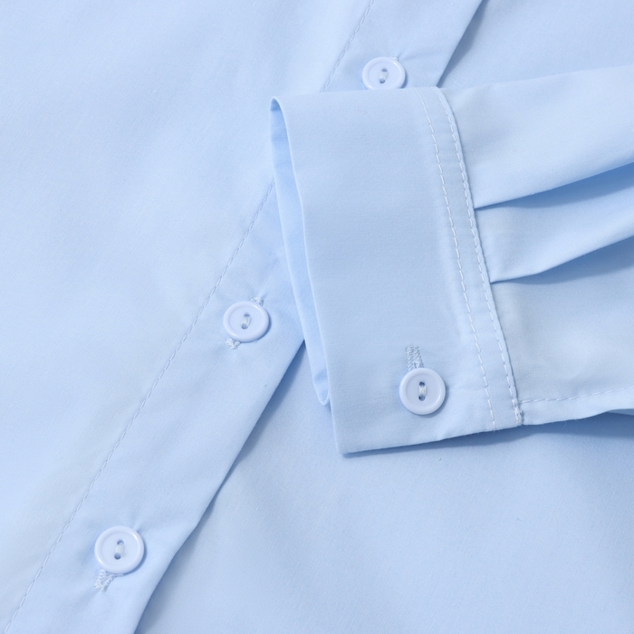 Рубашка для девочки MINAKU цвет светло-голубой, рост 122 см