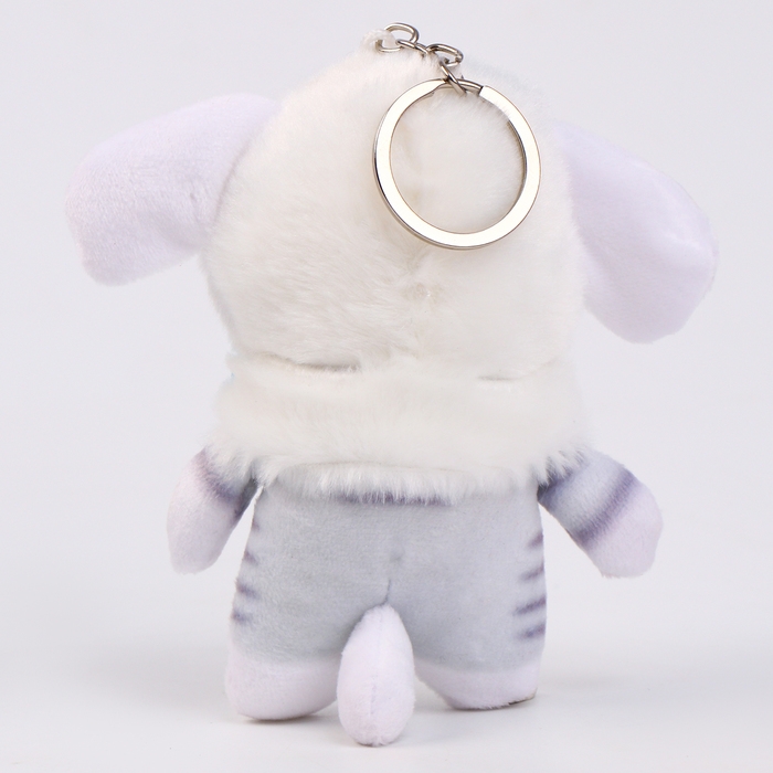 Мягкая игрушка &laquo;Котик в шапочке зайки&raquo; на брелоке, 12 см