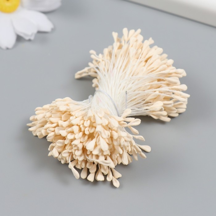 Тычинки для цветов "Персик" набор 360 шт длина 6 см