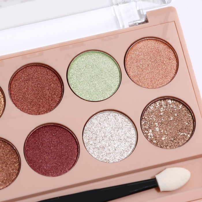 Палетка теней для век с шиммером 12 цветов Палетка теней для век с шиммером 12 цветов