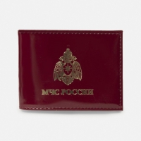 Обложка для удостоверения «МЧС России», цвет бордовый Обложка для удостоверения «МЧС России», цвет бордовый