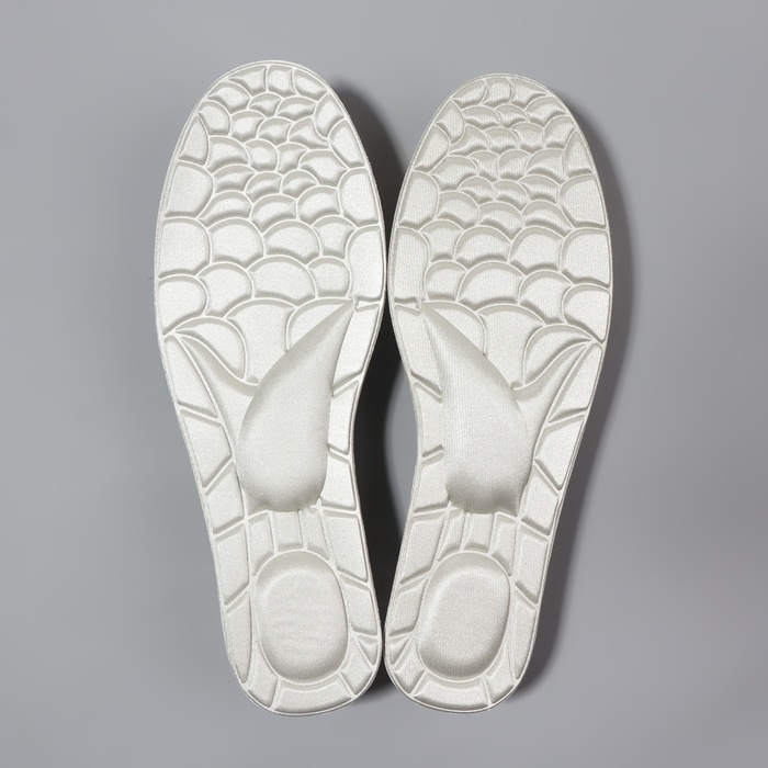 Стельки для обуви, универсальные, р-р RU до 39 (р-р Пр-ля до 40), 25,5 см, пара, цвет бежевый