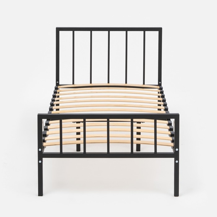 Кровать металлическая разборная с орт. Осн Венера  900х1900 чёрная