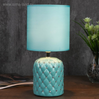 Лампа настольная 7555103TL/1 E14 40Вт лазурный 16х16х33 см RISALUX