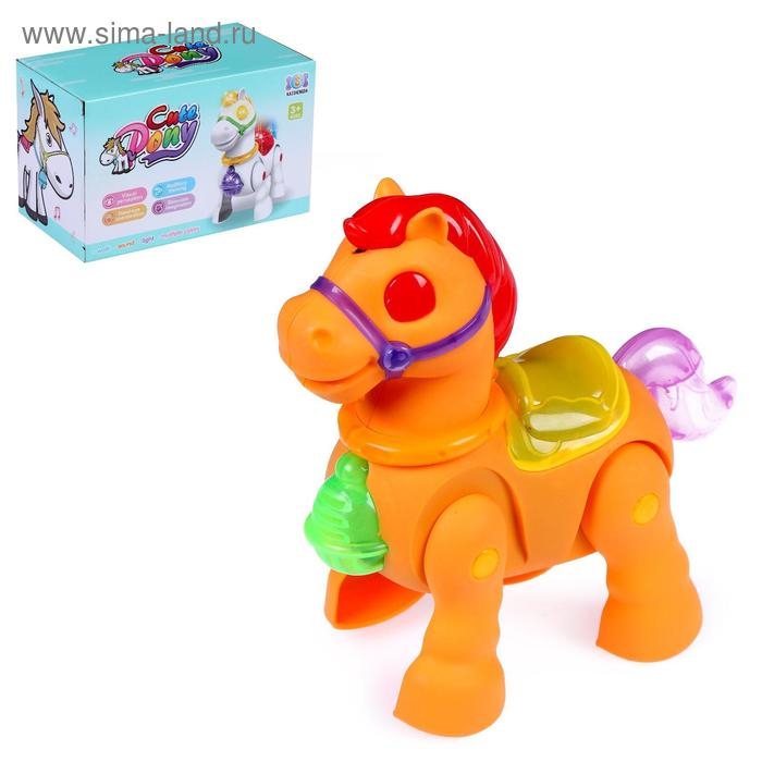 Лошадка &laquo;Дружок&raquo;, световые и звуковые эффекты, работает от батареек, МИКС