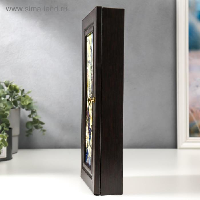 Ключница  "Цветы" венге 16х31 см МИКС