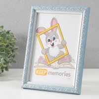 Фоторамка пластик "Винтаж" 15х21 см, голубой Фоторамка пластик "Винтаж" 15х21 см, голубой