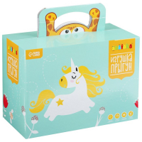 Попрыгун ZABIAKA &laquo;Единорог&raquo;, 58х26х52 см, 1300 г, цвет МИКС