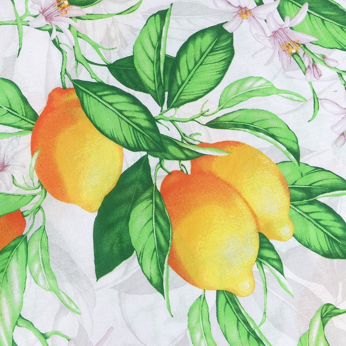 Постельное бельё &laquo;Этель&raquo; 1.5 сп Лимонное утро 143&times;215см, 150&times;214см, 70&times;70см-2 шт, 100% хлопок, бязь 125 г/м&sup2;