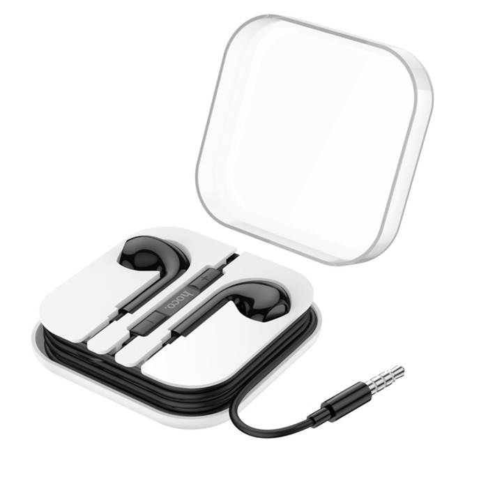 Наушники Hoco M101 Max, проводные, вкладыши, микрофон, 1.2 м, чёрные Наушники Hoco M101 Max, проводные, вкладыши, микрофон, 1.2 м, чёрные