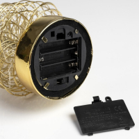 Светодиодная фигура &laquo;Ёлка плетёная&raquo; 8 &times; 30 &times; 8 см, металл, батарейки АААх3 (не в комплекте), свечение тёплое белое