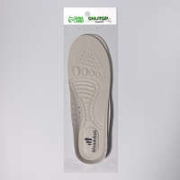 Стельки для обуви, спортивные, универсальные, амортизирующие, дышащие, р-р RU до 38, (р-р Пр-ля до 40), 25 см, пара, цвет серый