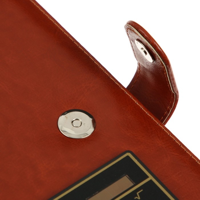 Ежедневник недатированный А5, 140 листов в клетку, с калькулятором, обложка пвх, МИКС