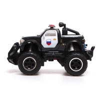 Джип радиоуправляемый &laquo;Полиция&raquo;, работает от батареек, цвет чёрный
