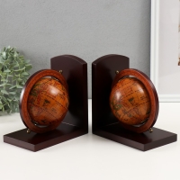 Держатель для книг дерево "Глобусы" набор 2 шт 16,3х9,8х17,5 см Держатель для книг дерево "Глобусы" набор 2 шт 16,3х9,8х17,5 см