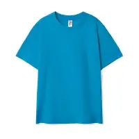 Футболка детская Regent Kids ярко-бирюзовая, на рост 118 - 128 см