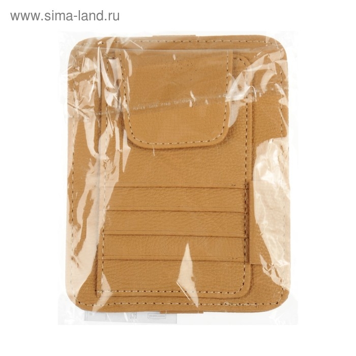 Визитница-органайзер на солнцезащитный козырек, цвет микс