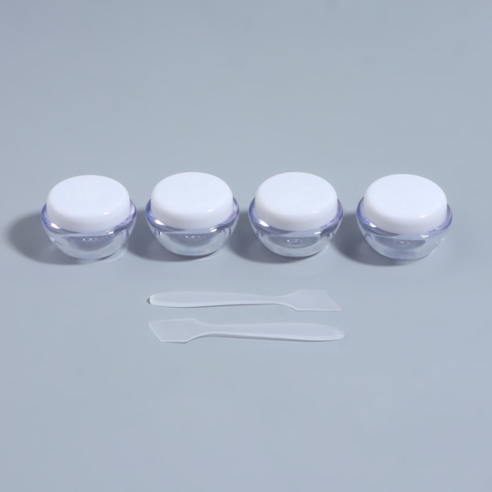 Набор для хранения, 6 предметов, 10 мл, цвет прозрачный/белый Набор для хранения, 6 предметов, 10 мл, цвет прозрачный/белый