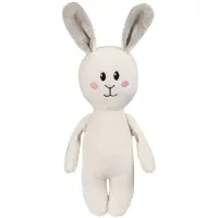 Мягкая игрушка Beastie Toys, заяц с белым шарфом