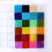 Набор для создания украшений, 48 цветов, леска, фурнитура, шармы Набор для создания украшений, 48 цветов, леска, фурнитура, шармы