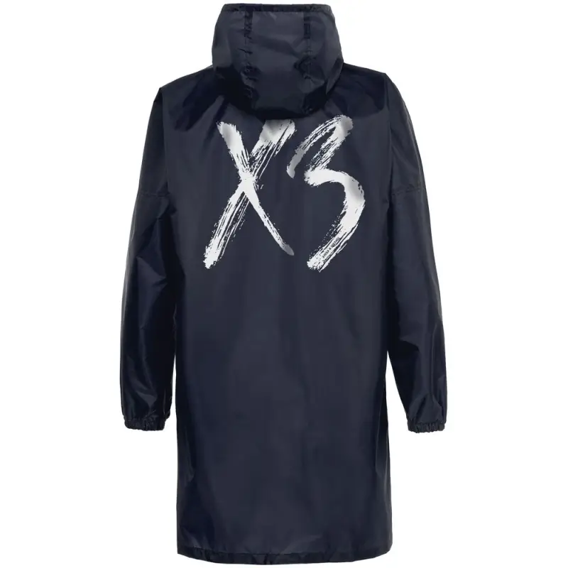 Дождевик &laquo;ХЗ&raquo;, темно-синий с серебристым, размер S