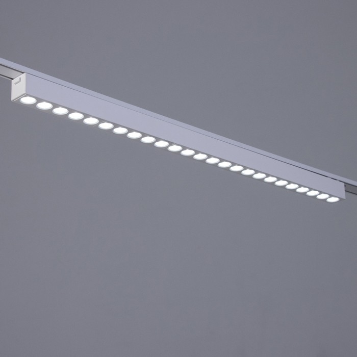 Светильник трековый ULTRA Светильник трековый ULTRA "Линза" LED 30Вт 3000K-5700К CRI90 белый 55,5х2,6х2,4см