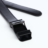 Ремень мужской, ширина 3,5 см, пряжка автомат, цвет чёрный Ремень мужской, ширина 3,5 см, пряжка автомат, цвет чёрный