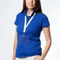 Лента для бейджа Neckband, белая Лента для бейджа Neckband, белая