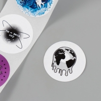 Наклейка бумага "Ты - весь мир" d=2,5 см 252 шт в рулоне Наклейка бумага "Ты - весь мир" d=2,5 см 252 шт в рулоне