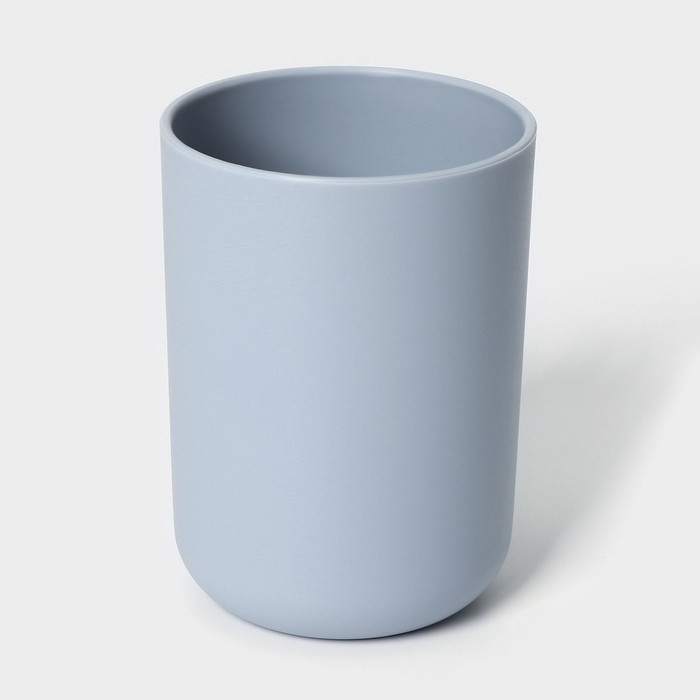 Набор аксессуаров для ванной комнаты SAVANNA &laquo;Вуди&raquo;, 6 предметов (мыльница, дозатор, 2 стакана, ёршик, ведро), цвет серый