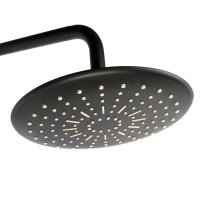 Душевая система ZEIN ZS-1BL, смеситель, тропическая и ручная лейка 3 режима, латунь, черная Душевая система ZEIN ZS-1BL, смеситель, тропическая и ручная лейка 3 режима, латунь, черная