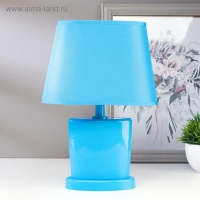Лампа настольная 03000 1хЕ14 15Вт голубой 20х28,5х11 см RISALUX Лампа настольная 03000 1хЕ14 15Вт голубой 20х28,5х11 см RISALUX