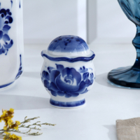 Набор для специй &laquo;Весенний&raquo;, 4 предмета, гжель