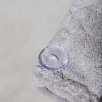 Чалма для сушки волос Доляна, микрофибра, с пуговкой, цвет МИКС