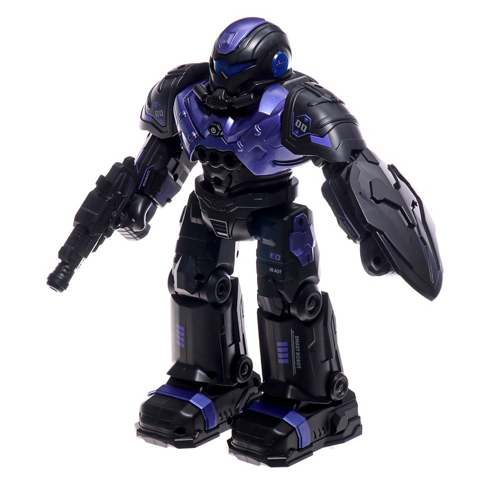 Радиоуправляемый робот &laquo;Герой&raquo;, звуковые и световые эффекты, цвет фиолетовый
