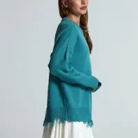 Свитер оверсайз Tricksy Net Grange на заказ, акрил, размер S/M