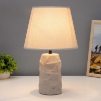 Настольная лампа "Глинка" Е14 40Вт серый 25х25х38,5см RISALUX Настольная лампа "Глинка" Е14 40Вт серый 25х25х38,5см RISALUX