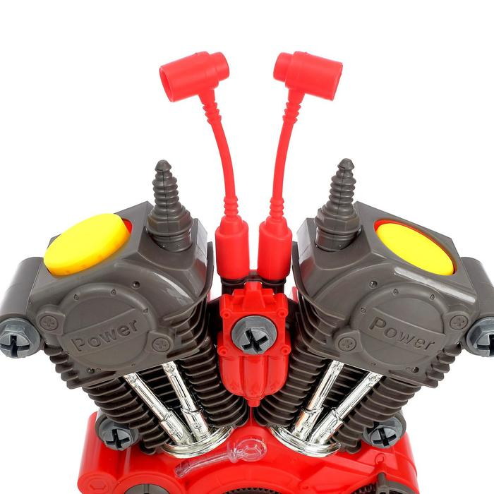 Конструктор &laquo;Двигатель внутреннего сгорания&raquo;, световые и звуковые эффекты, 31 деталь