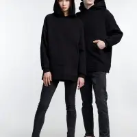 Худи унисекс оверсайз Easy Street, черное, размер M/L