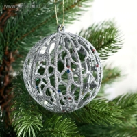 Набор шаров пластик d-8 см, 2 шт "Сфера блеска" серебро, золото Набор шаров пластик d-8 см, 2 шт "Сфера блеска" серебро, золото