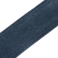 Ошейник кожаный двухслойный на замше, 3,5 см, ОШ 41-51 см, черный Ошейник кожаный двухслойный на замше, 3,5 см, ОШ 41-51 см, черный